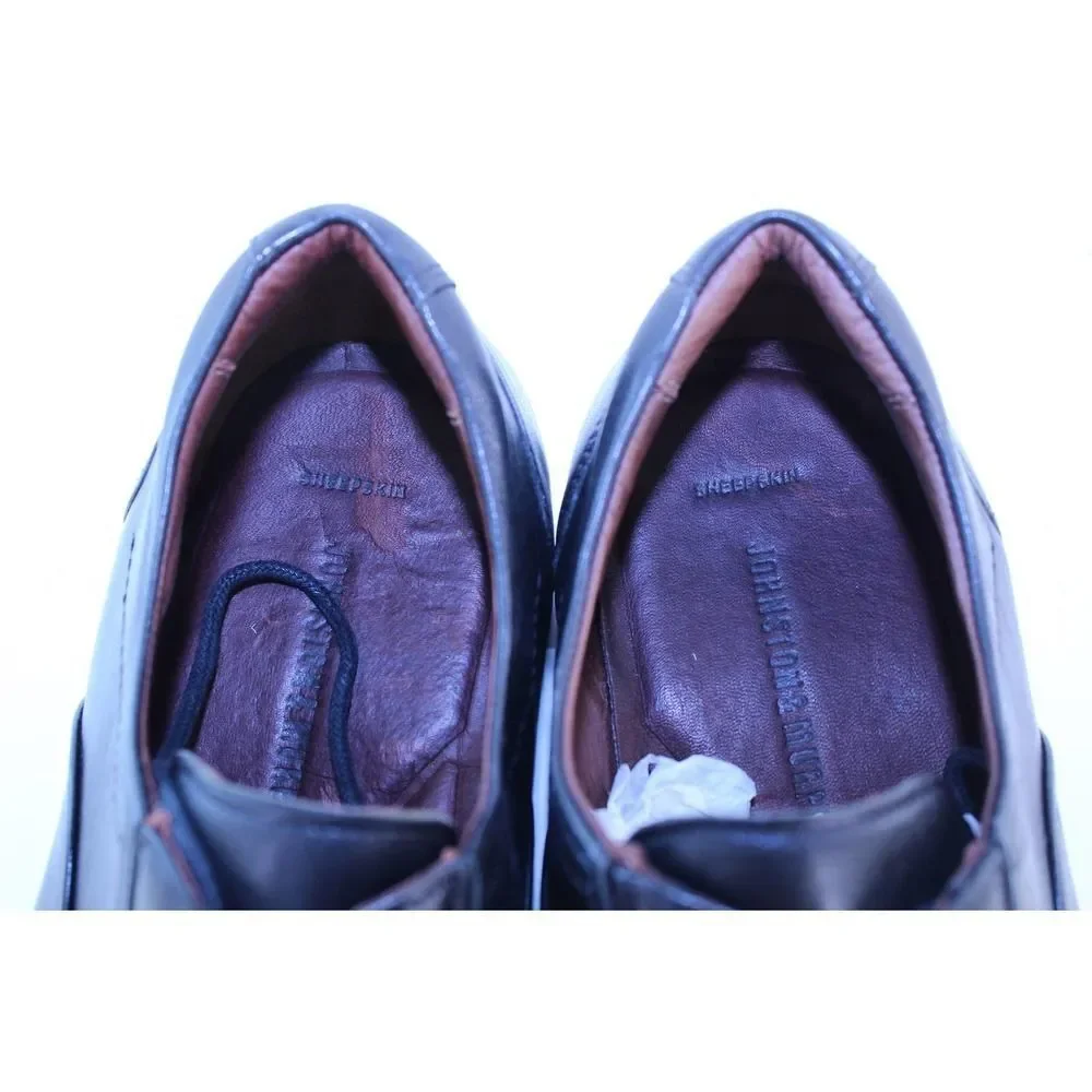 Johnston & Murphy Black Leather Dress Oxfords 11 M